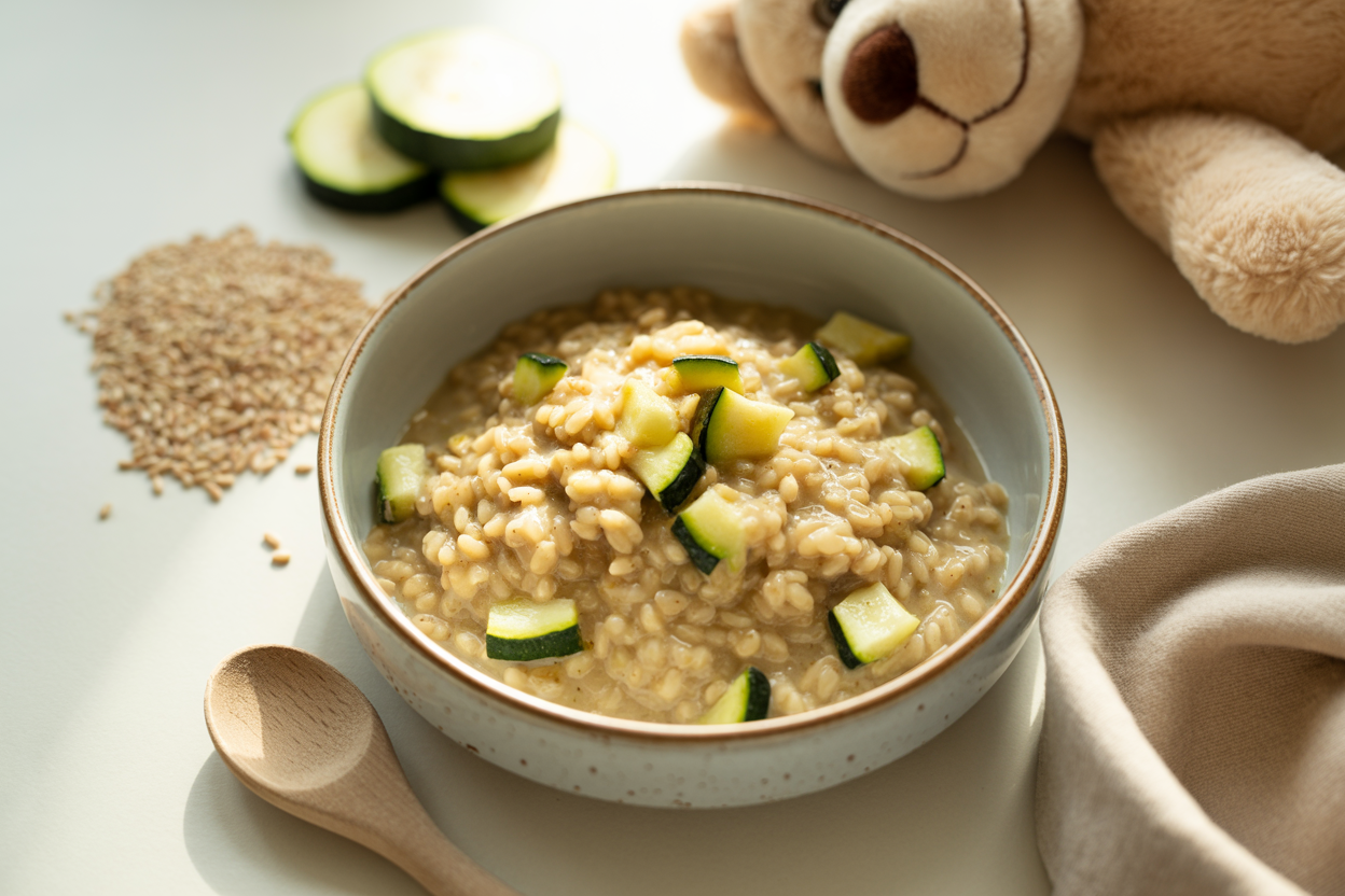 DINKELRISOTTO MIT ZUCCHINI