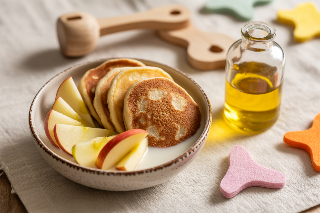 DINKELPFANNKUCHEN MIT APFEL