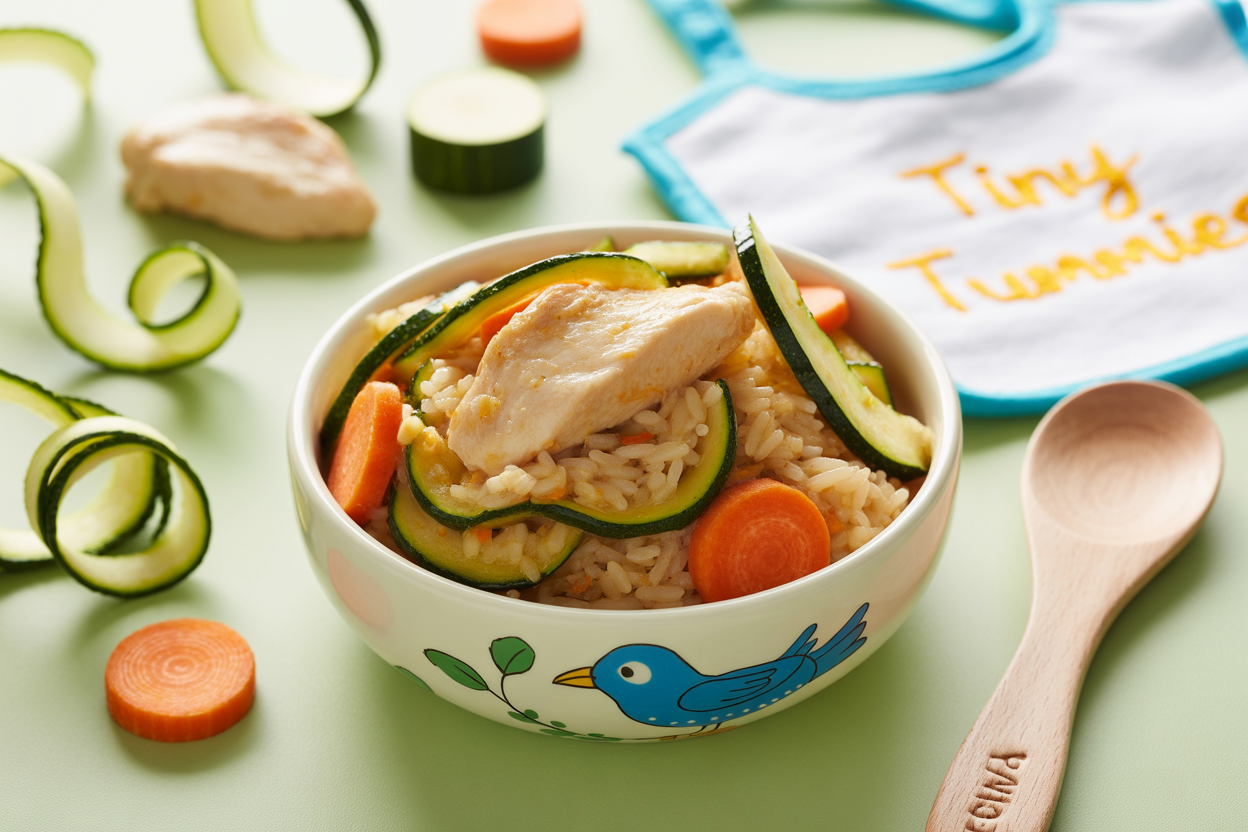 ZUCCHINI REISPFANNE MIT HUHN